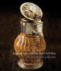 Book cover of Timothy Schroder's English Silver Before the Civil War:The David Little Collection, with a vessel with lid. Published by John Adamson.