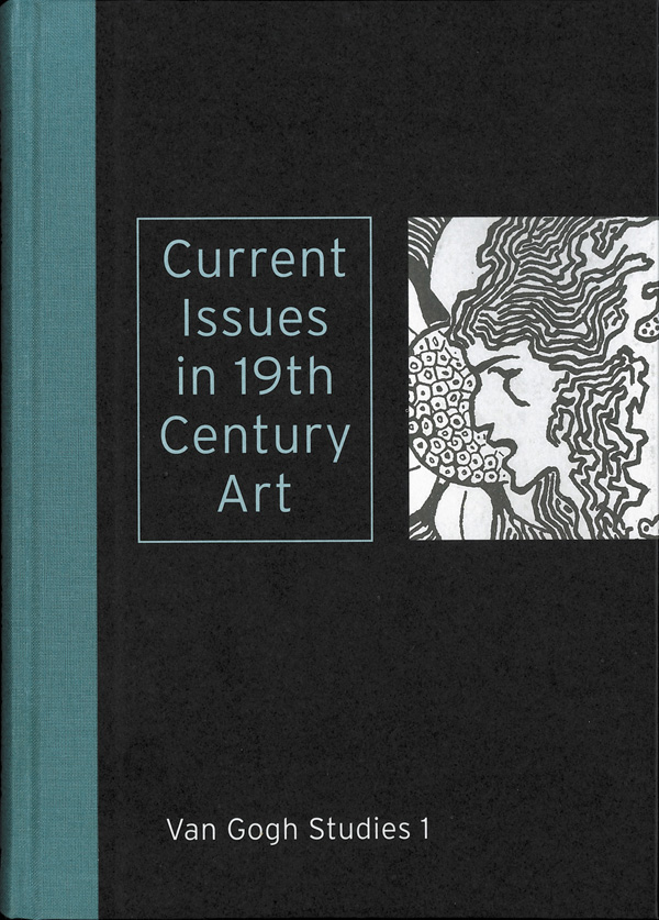 Black book cover of Van Gogh Studies, Volume 1, Current Issues in 19th Century Art, featuring a black print of head with mouth open. Published by 5 Continents Editions.