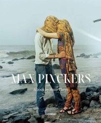 A male and female, one with headscarf covering both heads, with rough seascape behind, on cover of 'Max Pinckers', by Hannibal Books.