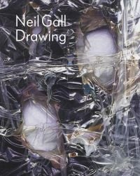 Drawing of white objects wrapped in plastic, 'Neil Gall, Drawing', in white font to top left, by Ridinghouse.