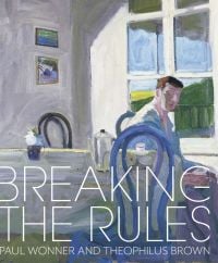 Oil painting of 'Model Drinking Coffee', 1964, by Paul Bonner, on cover of 'Breaking the Rules', by Scala Arts & Heritage Publishers.