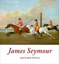White book cover of James Seymour, featuring a painting titled 'The Match Race', with three riders on horses during race. Published by Pallas Athene.