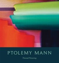 Book cover of Ptolemy Mann's Thread Painting, with a brightly colored artwork. Published by Hurtwood Press Ltd.