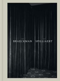 Book cover of Dirk Braeckman – Léon Spilliaert, with an image of closed double doors behind long dark curtains. Published by Hannibal Books.