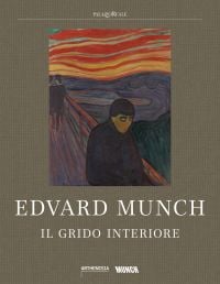 Book cover of Edvard Munch: Inner Fire, with a painting of lone figure on bridge, titled Despair. Published by MUNCH.