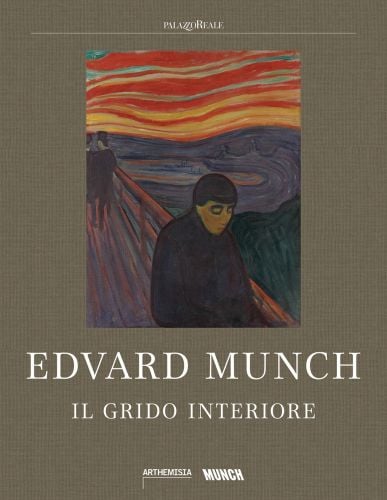 Book cover of Edvard Munch: Inner Fire, with a painting of lone figure on bridge, titled Despair. Published by MUNCH.