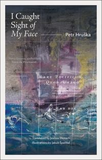 Book cover of Petr Hruška's I Caught Sight of My Face, with a blurred image of ship sailing through choppy seas. Published by Kulturalis.