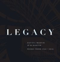 Black cover of 'Legacy, David Martin at AC Martin', by ORO Editions.