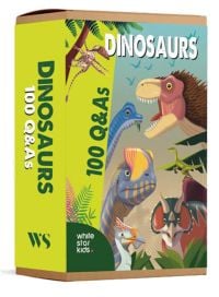 Box of Dinosaurs: 100 Q&As, with five dinosaurs on the front. Published by White Star.