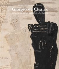 Book cover of Giorgio de Chirico Vol 5: General Catalogue. Works from 1914 to 1976, featuring a painting of two figures: one in cream and one in black. Published by Manfredi Edizioni.