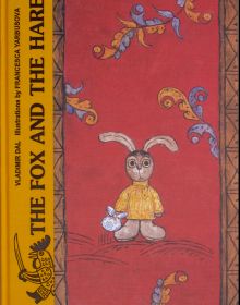 Book cover of Fox and the Hare, with a toy Hare. Published by Rovakada.