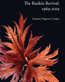 Orange and pink spiky leaf, on black cover, 'The Ruskin Revival 1969-2019', in white font above, by Pallas Athene.