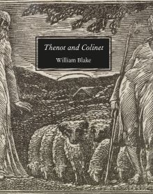 Landscape book cover of Thenot and Colinet, featuring William Blake's wood engraving of The Pastorals. Published by Pallas Athene.