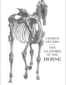 Book cover of The Anatomy of the Horse, with an etching of a horse skeleton. Published by Pallas Athene.