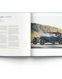 Book cover of Classic Cars, A Century of Masterpieces, with a blue Mercedes Benz 300 SL cabriolet, with mountain landscape behind. Published by ACC Art Books.