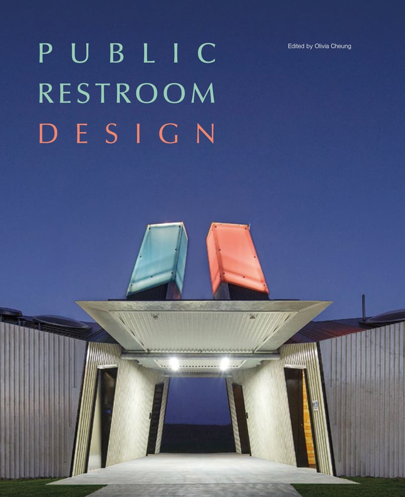 Book cover of Public Restroom Design, featuring a modern building. Published by Images Publishing.