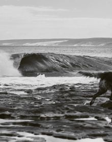 Book cover of Life Around the Sea: Capturing the Heart of Australian Surf Culture, with the waves of the sea, and land behind. Published by Images Publishing.