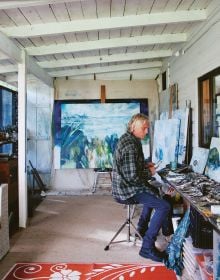 Book cover of Life Around the Sea: Capturing the Heart of Australian Surf Culture, with the waves of the sea, and land behind. Published by Images Publishing.