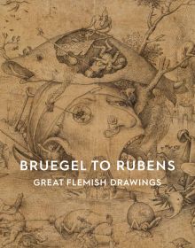 Book cover of An Van Camp's Bruegel to Rubens, Great Flemish Drawings, featuring a drawing titled 'The Temptation of Saint Anthony', by Pieter Brueghel the Elder. Published by Ashmolean Museum.