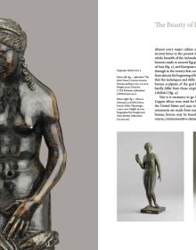 Book cover of The Beauty of Bronze, with a bronze statue of female figure. Published by Ashmolean Museum.