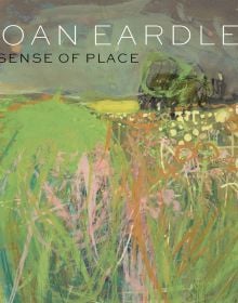 Book cover of Joan Eardley: A Sense of Place, featuring a painting title 'Hedgerow with Grasses and Flowers'. Published by National Galleries of Scotland.