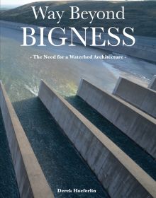 Concrete blocks with water filtering through on cover of 'Way Beyond Bigness: The Need for a Watershed Architecture', by ORO Editions.