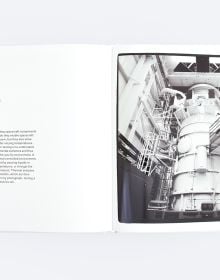 Book cover of American Industry, with an aerial view of the silver nose of Jumbo jet. Published by ORO Editions.