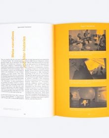 Five yellow shapes, turning from circles to squares, on cream cover of 'Approximate Translation, Media, Narrative, and Experience in Urban Design', by Kerber.