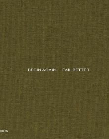 Book cover of Begin Again. Fail Better: Preliminary Drawings in Architecture and Art. Published by Park Books.