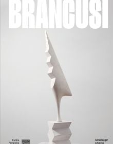 Book cover of Brancusi, with a modern sculpture titled Le Coq, 1924. Published by Scheidegger & Spiess.