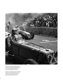 Book cover of Monaco Motor Racing, Edward Quinn. Motorsport 1950 - 1965, featuring Luigi Musso sitting in his Lancia D50, number '24' on nose. Published by Delius Klasing Verlag GmbH.