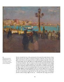 Book cover of James Wilson Morrice, Paintings and Drawings of Venice, with an impressionist painting of Cathedral, with a street of people below. Published by Arnoldsche Art Publishers.