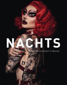 Book cover of Walpurgis Night’s Dream / Walpurgisnachtstraum: Photographs by Joachim Baldauf / Fotografien von Joachim Baldauf, with a model wearing a floral dress. Published by Arnoldsche Art Publishers.