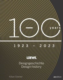 Book cover of Loewe. 100 Years Design History. Published by Avedition Gmbh.