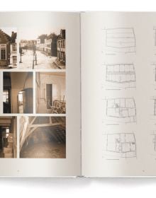 Book cover of Old Houses Made New, featuring two 'before and after renovation' interiors. Published by teNeues Books.