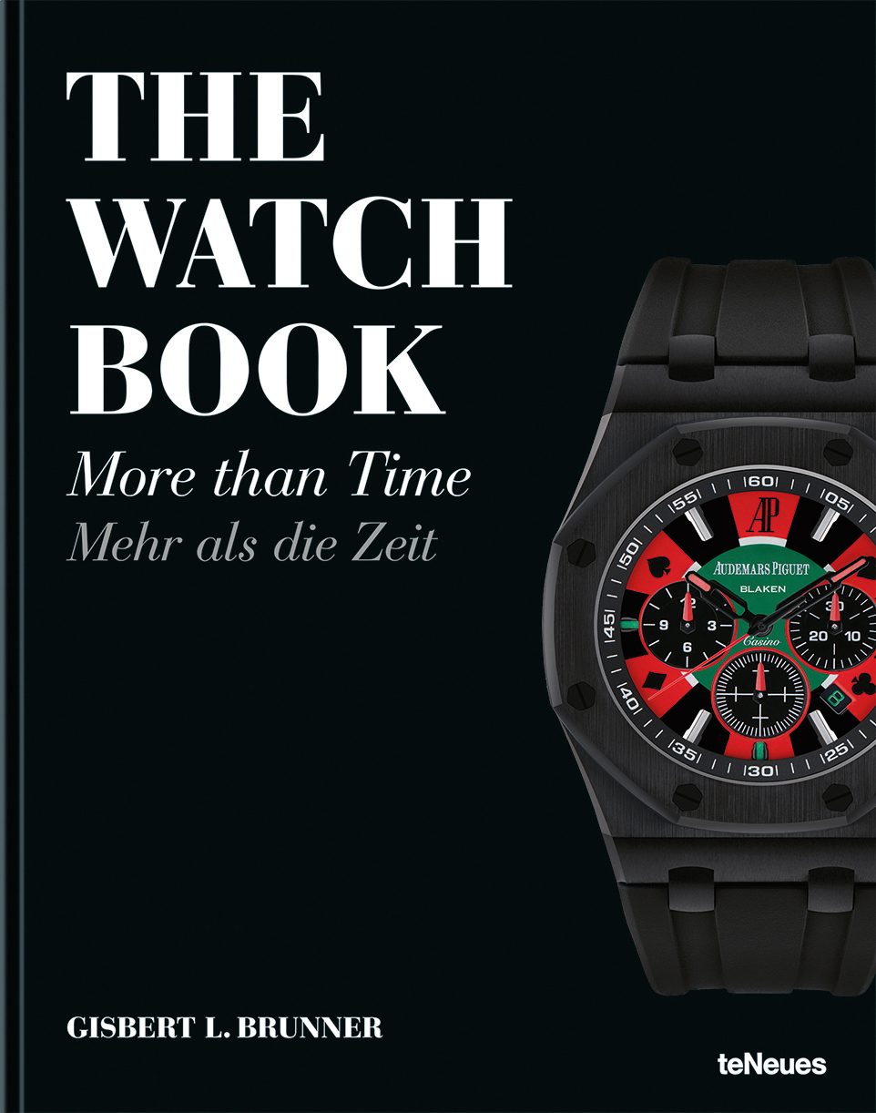 Book cover of The Watch Book: More Than Time, featuring a Audemars Piguet Swiss watch with black strap. Published by teNeues Books.