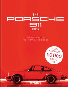 Book cover of René Staud's The Porsche 911 Book, New Revised Edition, featuring a red Porsche 911 model. Published by teNeues Books.