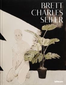 Book cover of Brett Charles Seiler, featuring a painting of a nude male kneeing on floor, next to potted house palm tree. Published by teNeues Books.