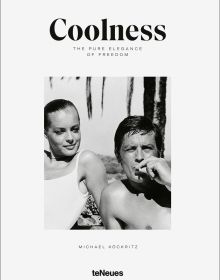 Book cover of Coolness with actors Romy Schneider and Alain Delon chilling out. Published by teNeues Books.