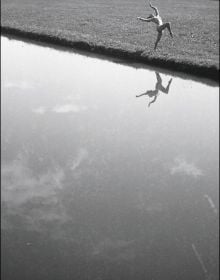 Book cover of Lartigue | Kertész, featuring two black and white photographs by the sea. Published by Silvana.