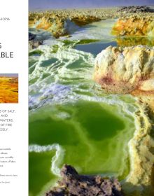 Book cover of Encounters with Nature, 53 of the World's Must-See Destinations, with emerald pools in 