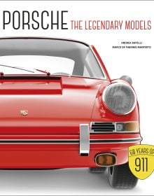 Book cover of Porsche, The Legendary Models, with the front of red Porsche 911. Published by White Star.