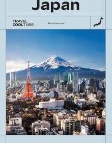 Book cover of Japan: Be in the Know, featuring the Japanese skyline with Mountain Fuji. Published by White Star.