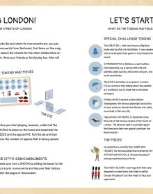 Activity box of London City Fun: Build your mini-city and play!, with the London Eye, Elizabeth Tower, and Westminster Cathedral. Published by White Star.