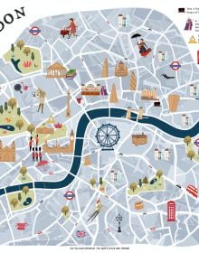 Activity box of London City Fun: Build your mini-city and play!, with the London Eye, Elizabeth Tower, and Westminster Cathedral. Published by White Star.