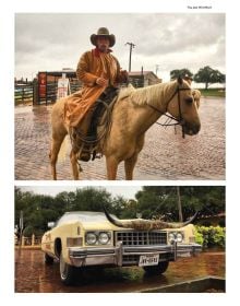 Book cover of Off-Grid Adventures: 20 Untamed Travel Stories Around the World, with a rider on horseback in remote mountain landscape, with dog walking beside. Published by Lannoo Publishers.