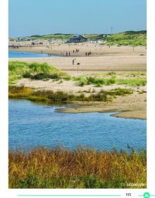 Domburg bathing pavilion, 'Hidden HOLLAND', in black font on white banner below.