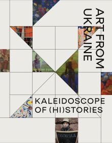 Book cover of Kaleidoscope of (Hi)stories - Art from Ukraine, with small sections of paintings. Published by Waanders Publishers.