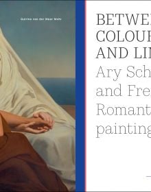 Book cover of Liberté! Ary Scheffer and French Romanticism, with detail of painting titled Scene from the Days of July. Published by Waanders Publishers.