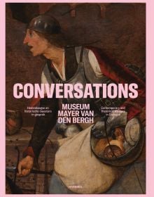 Book cover of Carl Depauw's Conversations: Contemporary and Historical Masters in Dialogue, with painting of armoured figure holding pan of gold and silver. Published by Hannibal Books.